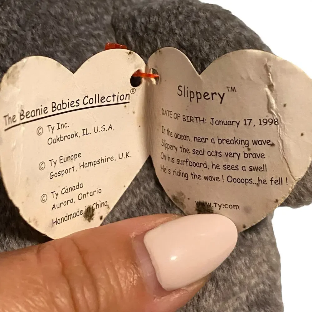 LOT of 5 RARE TY Beanie Babies 1993 - 2001 PVC & PE Pellets (1) with Tag ERROR